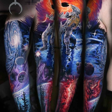 Color tattoo realism by El Mori