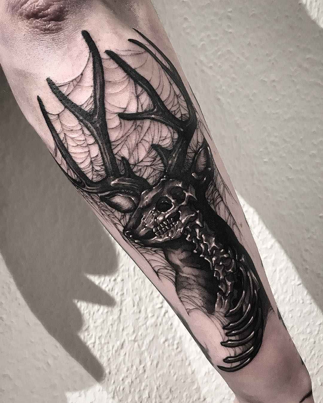 Tattoo artist Gara authors style blackwork tattoo | Korea