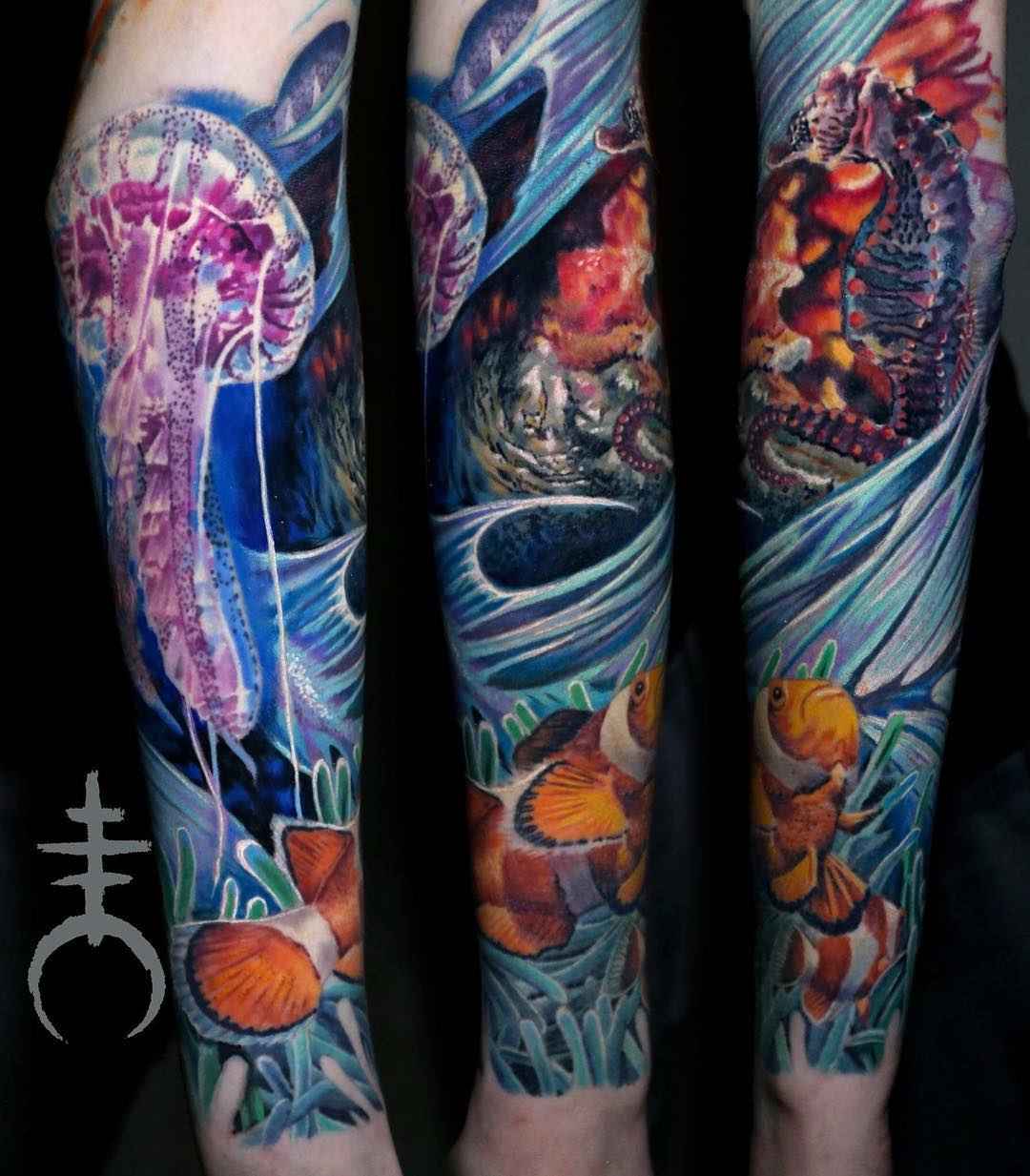 Tattoo艺术家Moriel El Mori Seror色彩，黑色和灰色刺青写实 | 德国