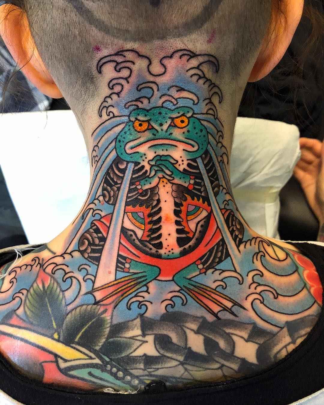 Tattoo artist Gregory Whitehead authors style color traditional tattoo | USA