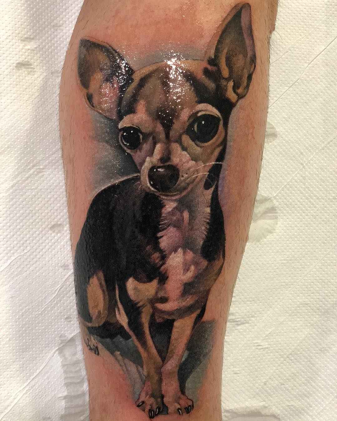 Tattoo artist Ben Banzai authors color new school tattoo | Spain