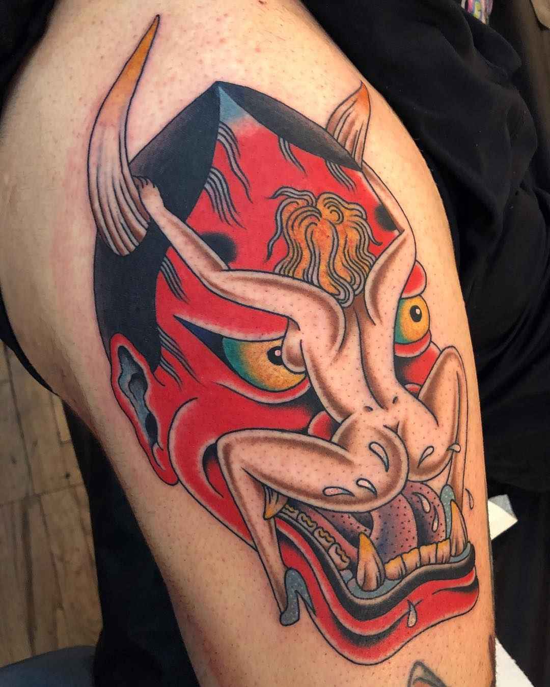 Tattoo artist Gregory Whitehead authors style color traditional tattoo | USA