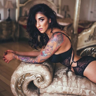 🔥 Hot photos, model's portfolio  #18395 Tattoo model Candice Retell