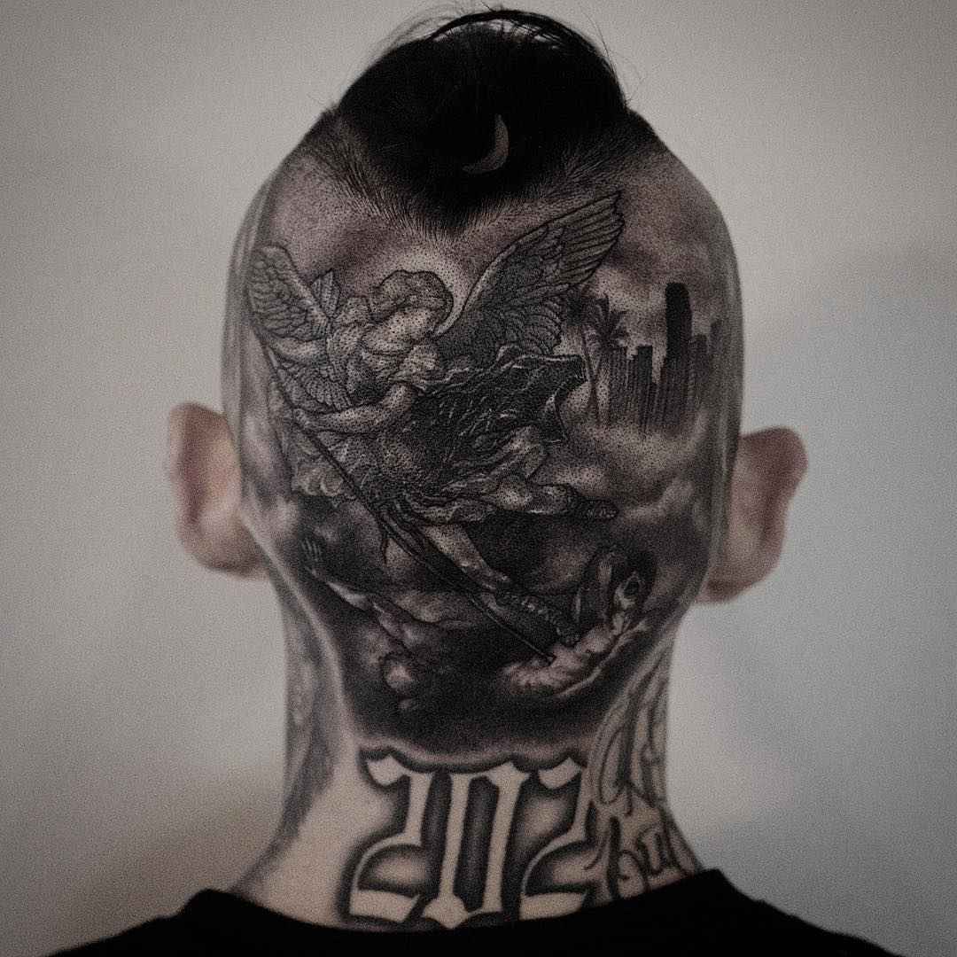 Tattoo artist Gara authors style blackwork tattoo | Korea