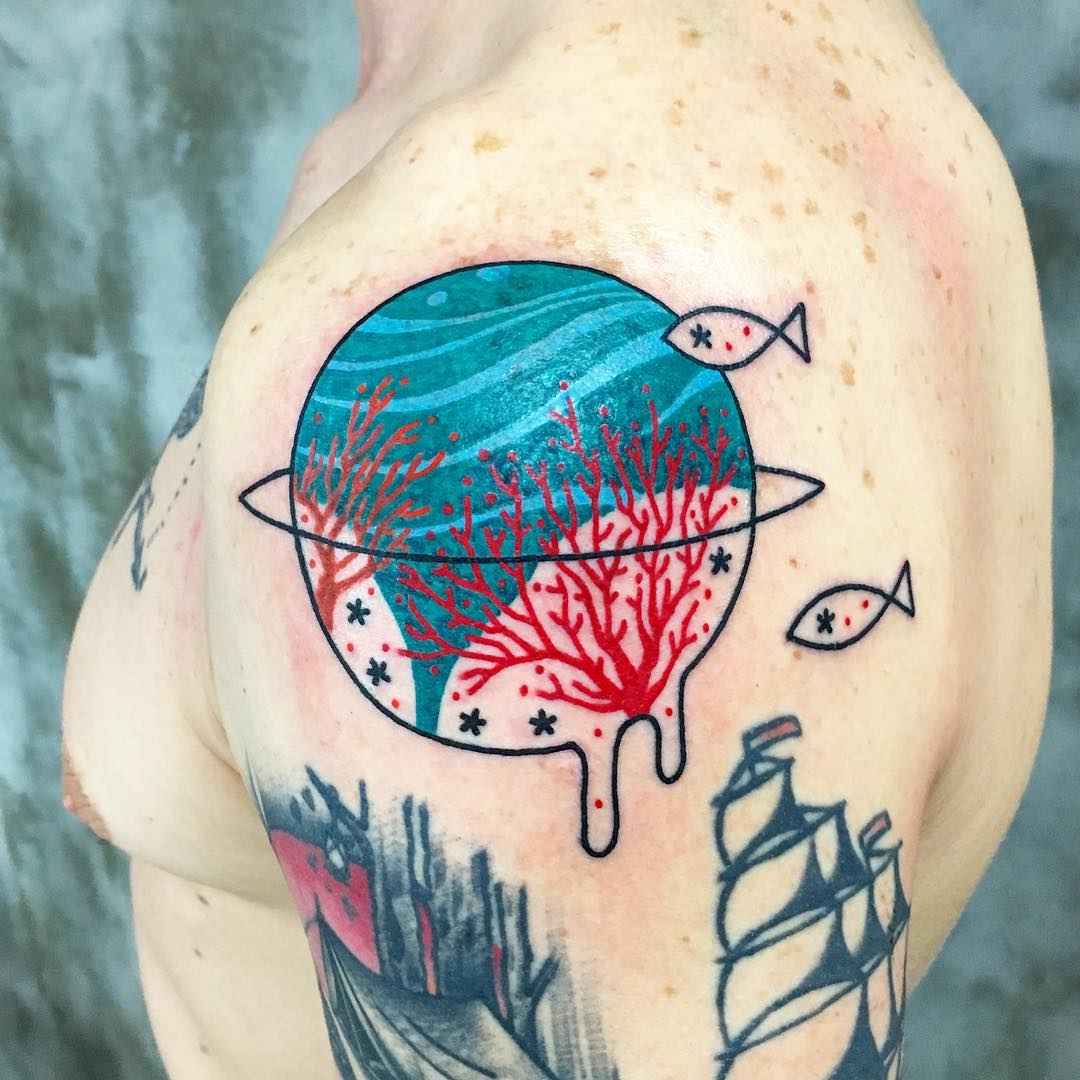 纹身艺术家Kimsany，创作东方韩国风格彩色纹身 | 韩国