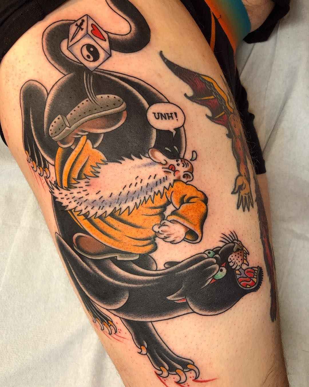 Tattoo artist Gregory Whitehead authors style color traditional tattoo | USA