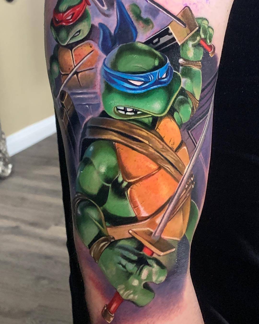 타투 아티스트 벤 오초아, 색상 작가의 현실적인 애니메이션 타투, 마블 슈퍼히어로, DC | 헤스피리아, 미국