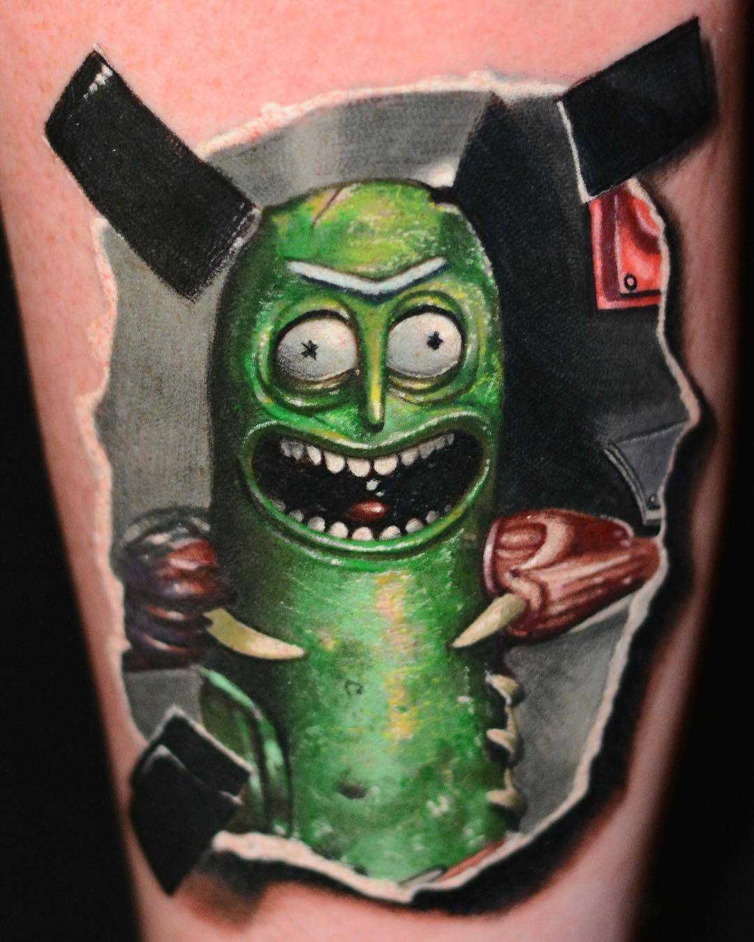 타투 아티스트 벤 오초아, 색상 작가의 현실적인 애니메이션 타투, 마블 슈퍼히어로, DC | 헤스피리아, 미국