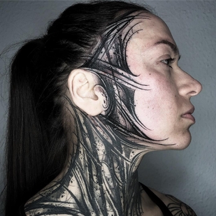 Female Black  tattoo #29962 | Tattoo Artist Stanislav Gromov