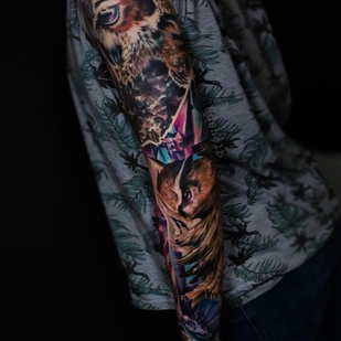 Color  tattoo #53461 | Tattoo Artist Dmitriy Sheyb