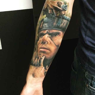 Color  tattoo on Forearm #271 | Tattoo Artist Karol Rybakowski