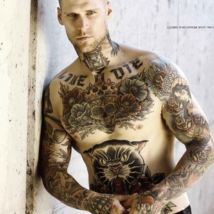🔥 Hot photos, model's portfolio  #10563 Tattoo model Marshall Perrin