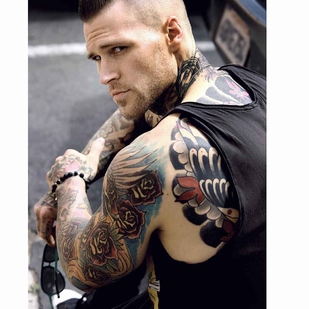 🔥 Hot photos, model's portfolio  #10564 Tattoo model Marshall Perrin