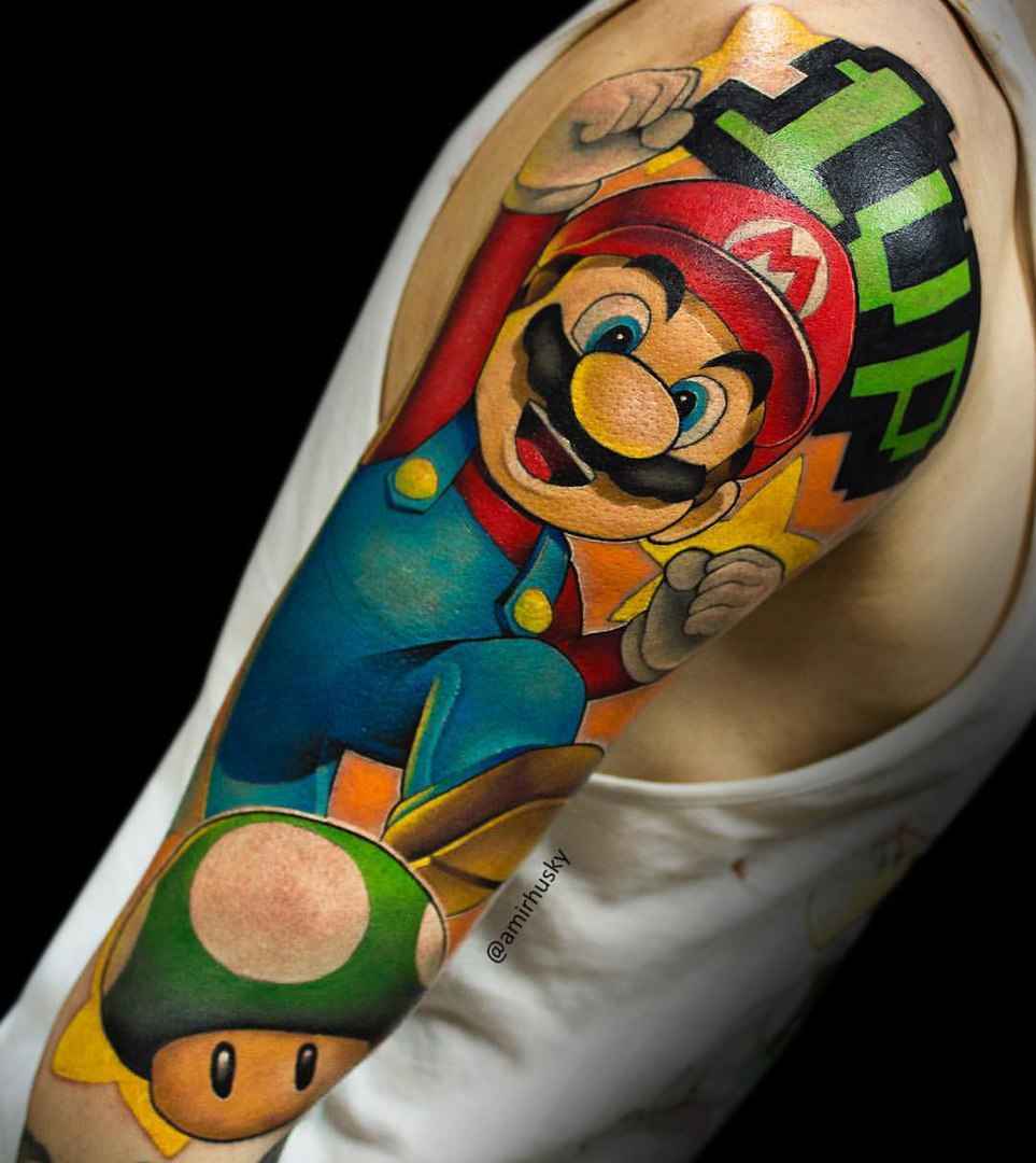 Tattoo artist Amir Husky - color authors new school tattoo | Kazan, Moscow, Russia