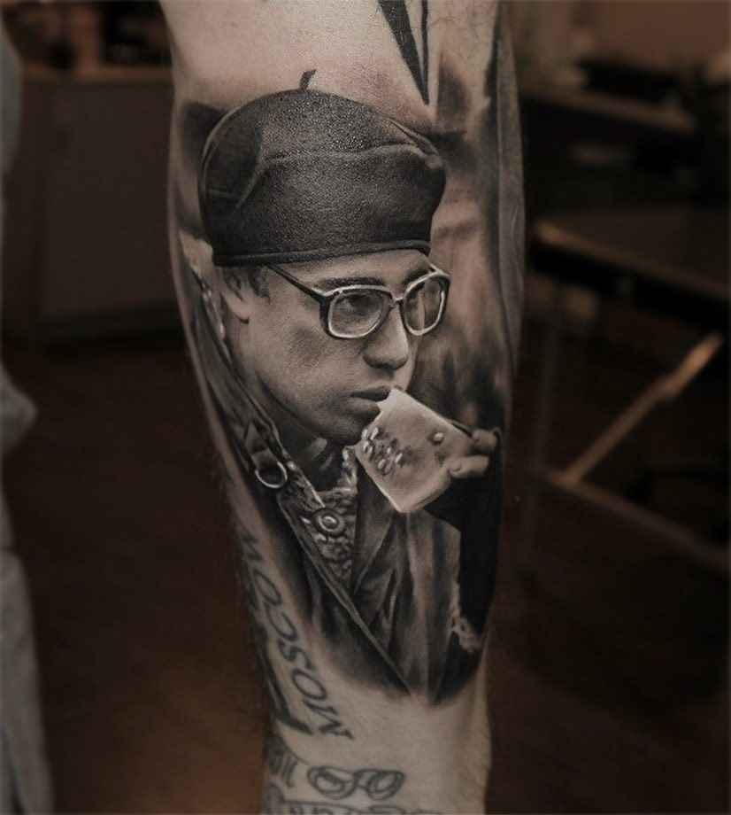 Tattoo artist Zinaida Pasko color and black and grey portrait realism, minimalism | Moscow, Russia  