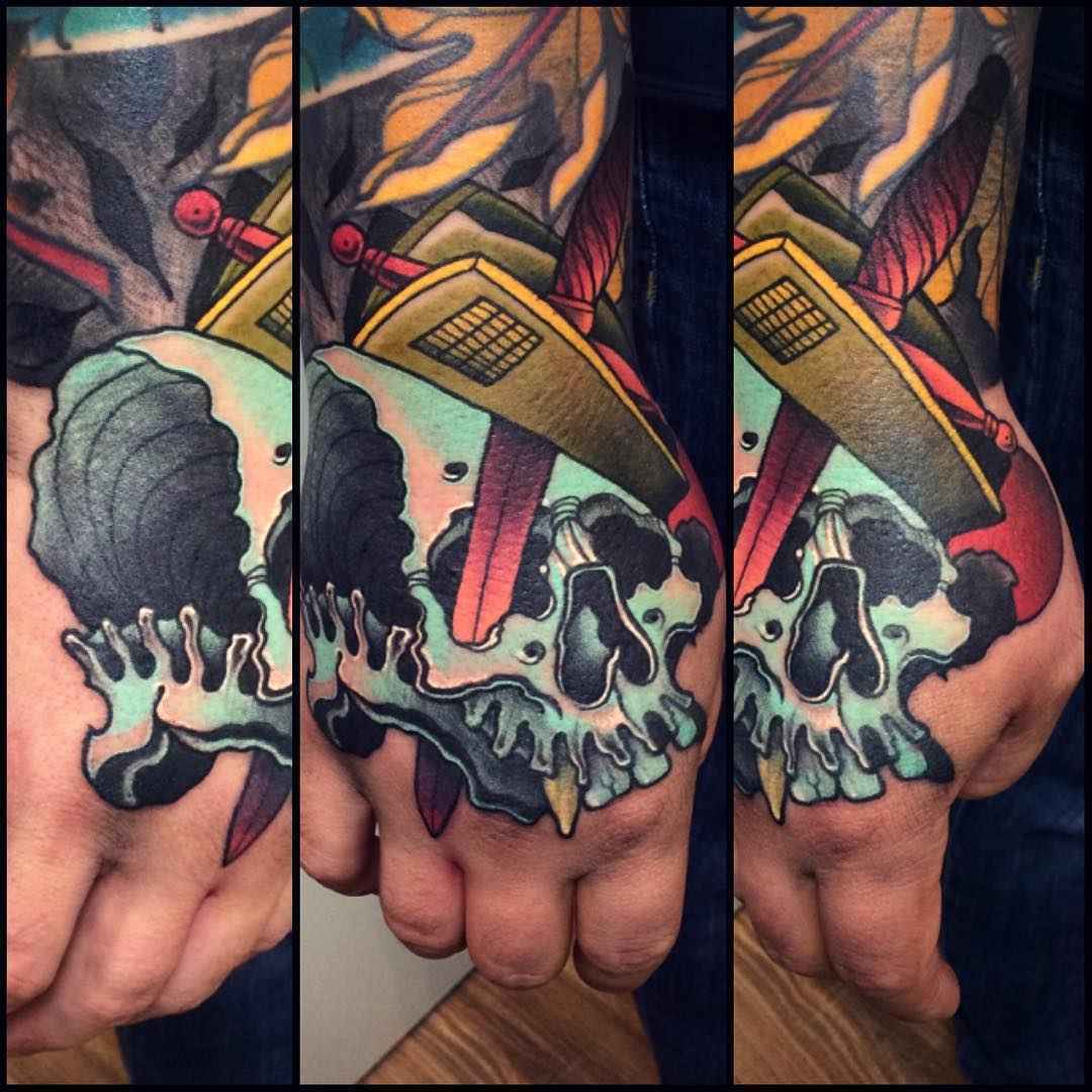 Tattoo artist Bartosz Panas authors style color neo traditional tattoo | Warsaw, Poland