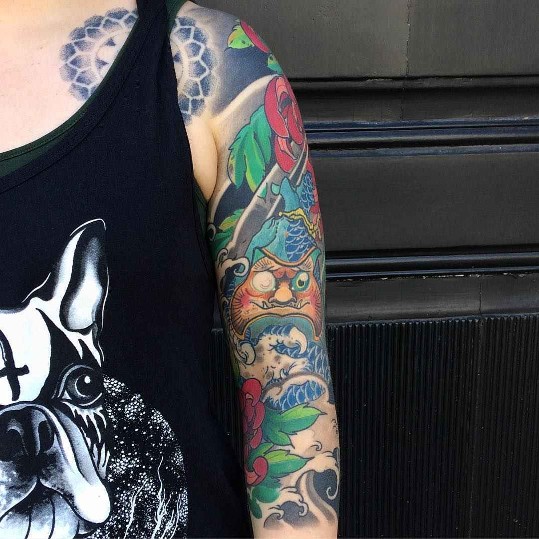 纹身艺术家Slava Fil Filitov，传统东方日本风格彩色纹身 | 沙皇彼得格勒，俄罗斯