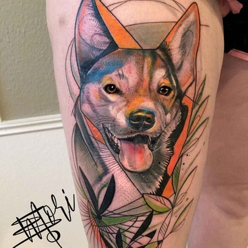 Author's tattoo by Mo Mori