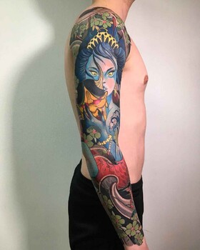 Japanese tattoos by Slava Fil Filitov