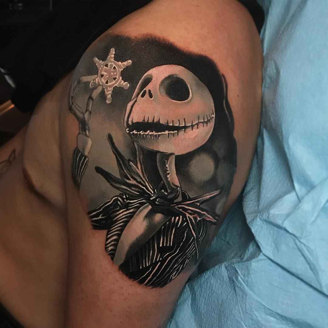 Tattoo artist Paul Marino , authors style color portrait realistic tattoo | USA