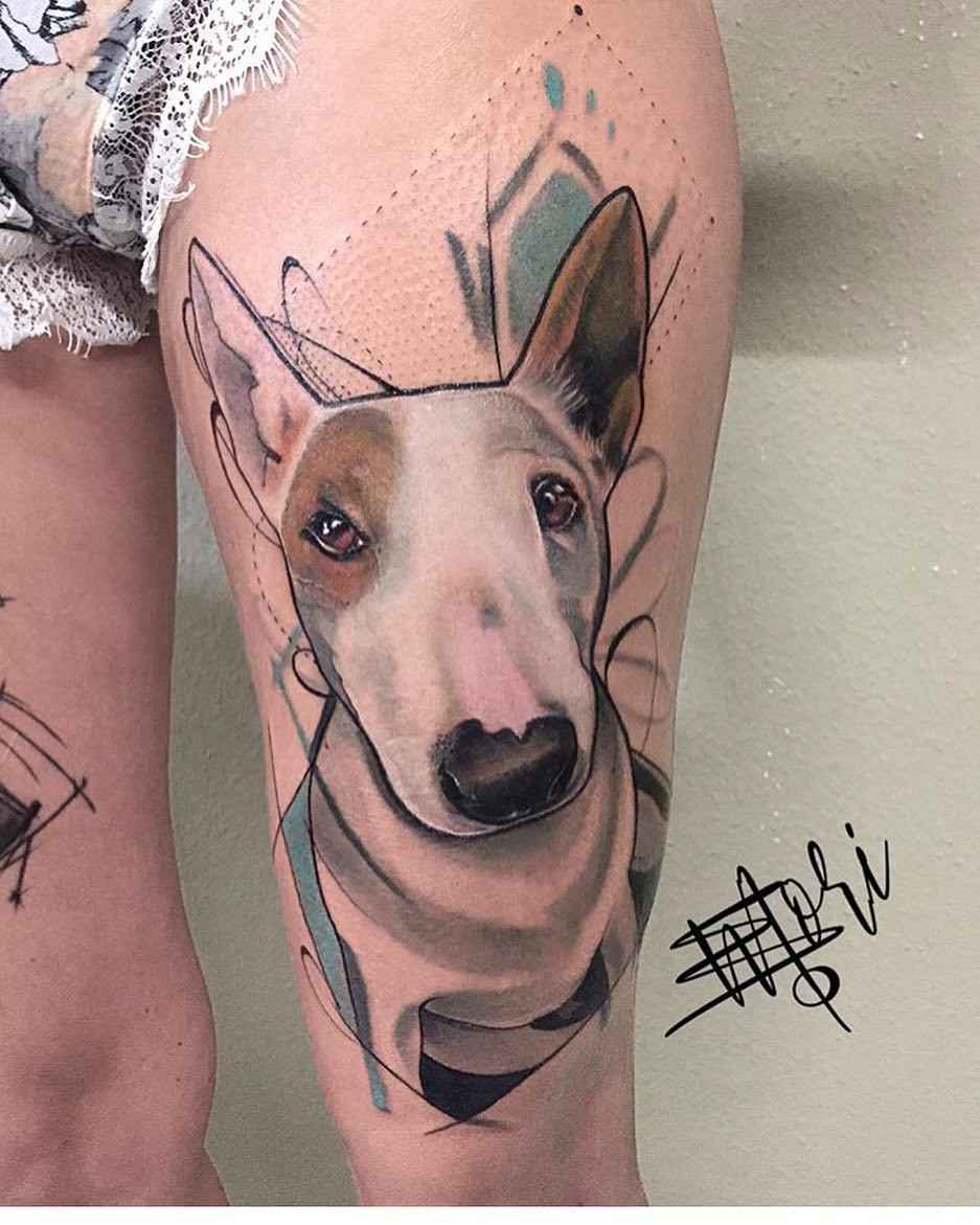 Tattoo艺术家Mo Mori创作风格素描水彩纹身 | 德国，柏林