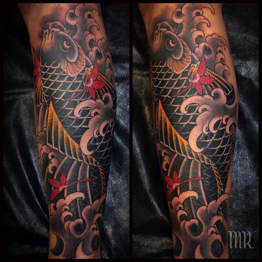 Tattoo artist Mike Rubendall, color, black&grey oriental japanese tattoo | USA