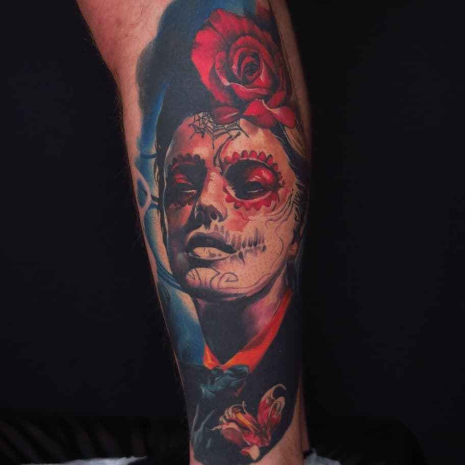 Tattoo艺术家Dima Gorbunov，彩色与黑白灰肖像写实纹身 | 俄罗斯