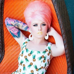 🔥 Hot photos, model's portfolio  #19299 Tattoo model Kelly Eden