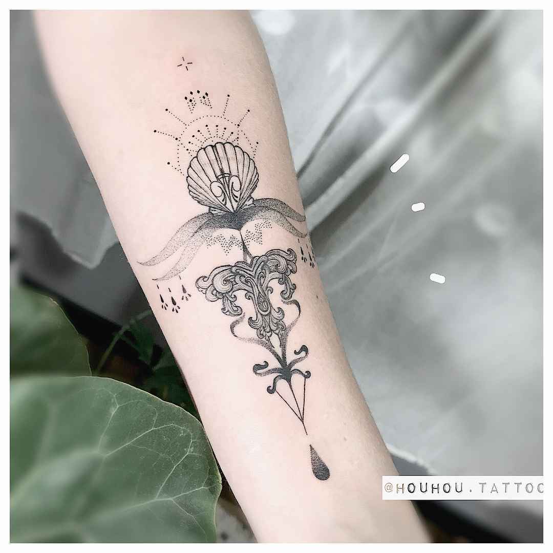 纹身艺术家Verônica Alves（Houhou），创作黑色点状极简纹身 | 巴西