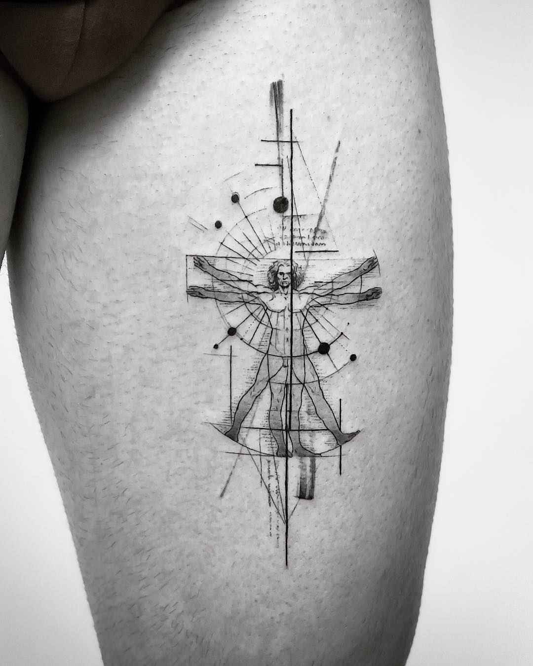Tattoo artist John Monteiro, authors abstract blackwork graphic tattoo | Brazil