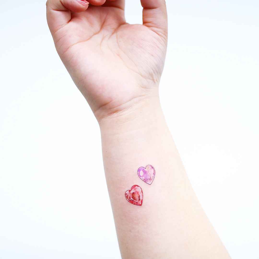 Tattoo artist Heemee, color lightness minimalistic tattoo | Seoul, Korea