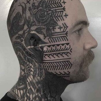 Tattoo artist Richard Warnock