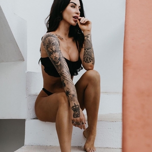 🔥 Hot photos, model's portfolio  #36028 Tattoo model She