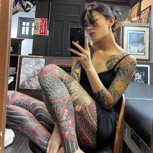 🔥 Hot photos, model's portfolio  #54198 Tattoo model Lele Youli