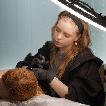 Tattoo artist Kristina Crystalik