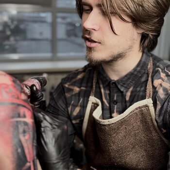 Tattoo artist Anton Krasnov