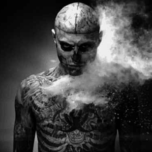 🔥 Hot photos, model's portfolio  #919 Tattoo model Rick «Zombie boy» Genest