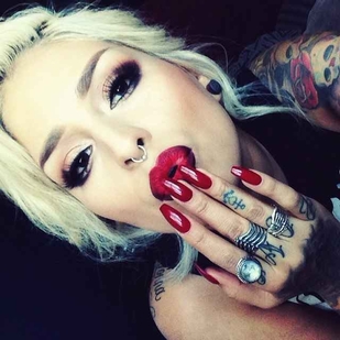 🔥 Hot photos, model's portfolio  #777 Tattoo model Lora Arellano