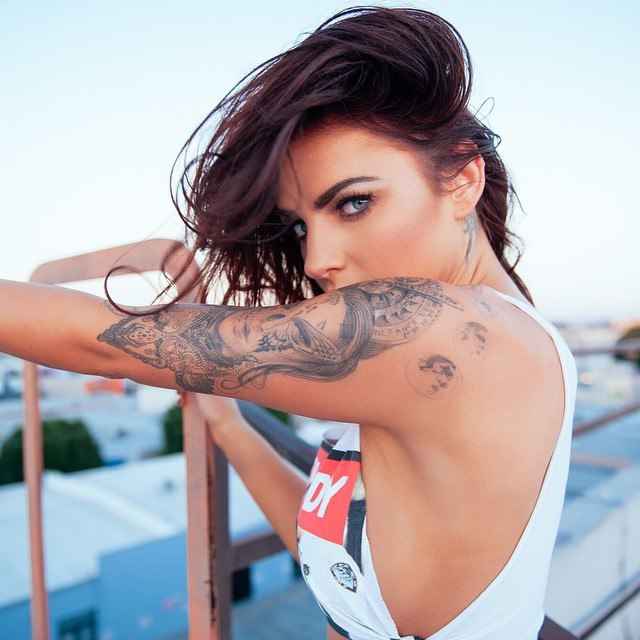 Тату-модель Kylie Rae Hall | Tattoo model Kylie Rae Hall