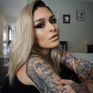 🔥 Hot photos, model's portfolio  #778 Tattoo model Lora Arellano