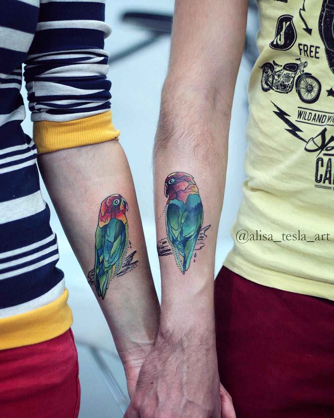 тату мастер Alisa Tesla цветные татуировки акварель графика Санкт-Петербург | Tattoo artist Alisa Tesla color tattoo watercolor graphic