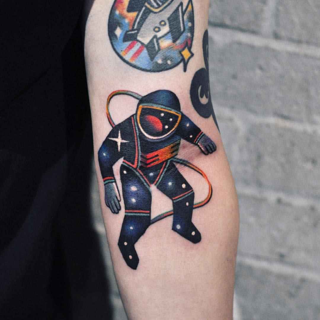 Tattoo artist David Peyote Cote color design tattoo 2017