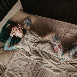 🔥 Hot photos, model's portfolio  #10860 Tattoo model Yuliya Ivy Platonova