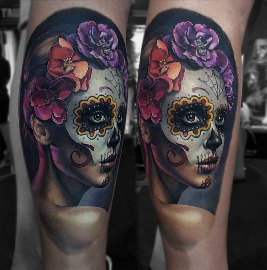 纹身艺术家 Valentina Ryabova 色彩写实纹身，恐怖，肖像 | Tattoo artist Valentina Ryabova color realistic tattoo, realism, horror, potrait