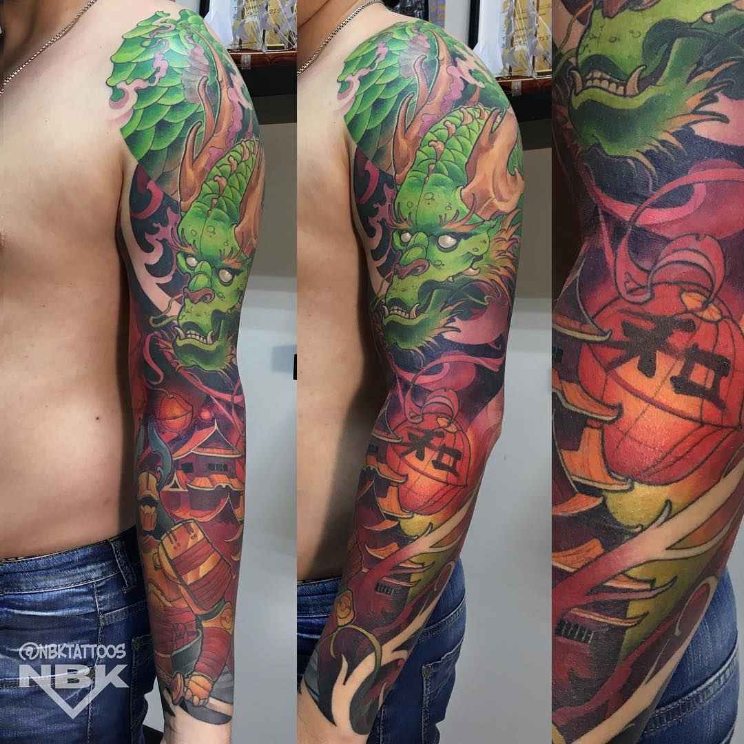 Tattoo artist Dmitriy Naboka, color authors style new school tattoo | Russia