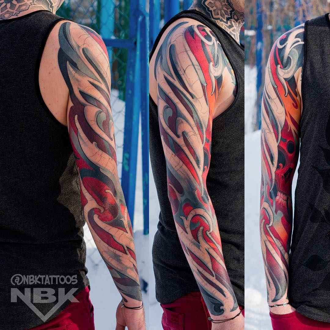 Tattoo artist Dmitriy Naboka, color authors style new school tattoo | Russia