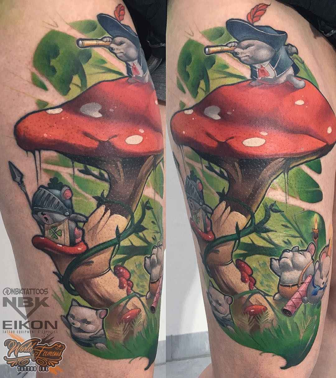 Tattoo artist Dmitriy Naboka, color authors style new school tattoo | Russia