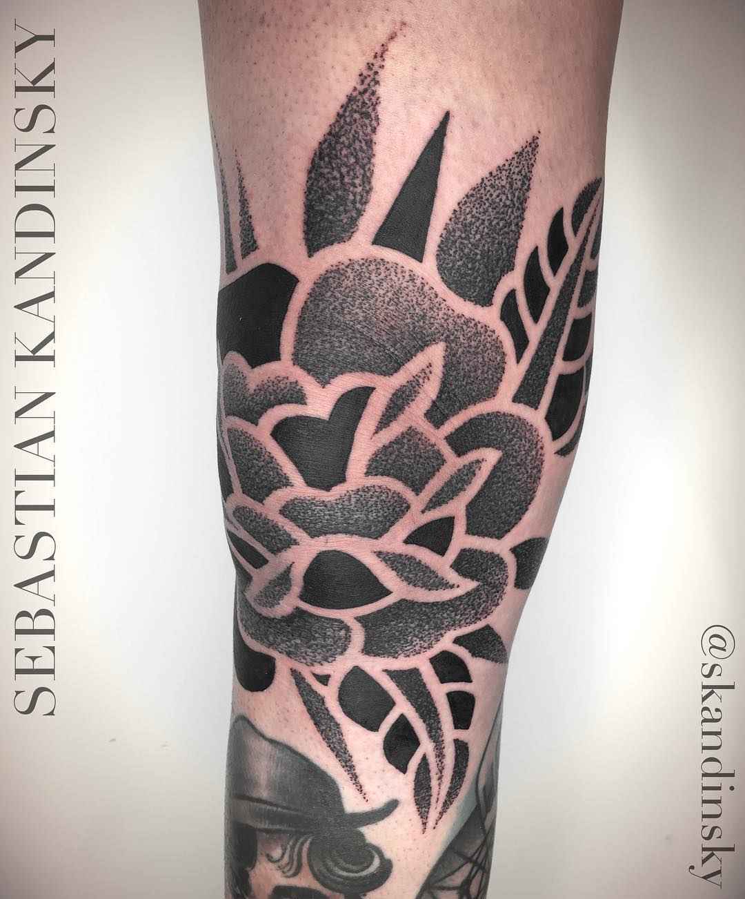 Tattoo artist Sebastian Kandinsky, authors style blackwork dotwork ornamental tattoo | United Kingdom