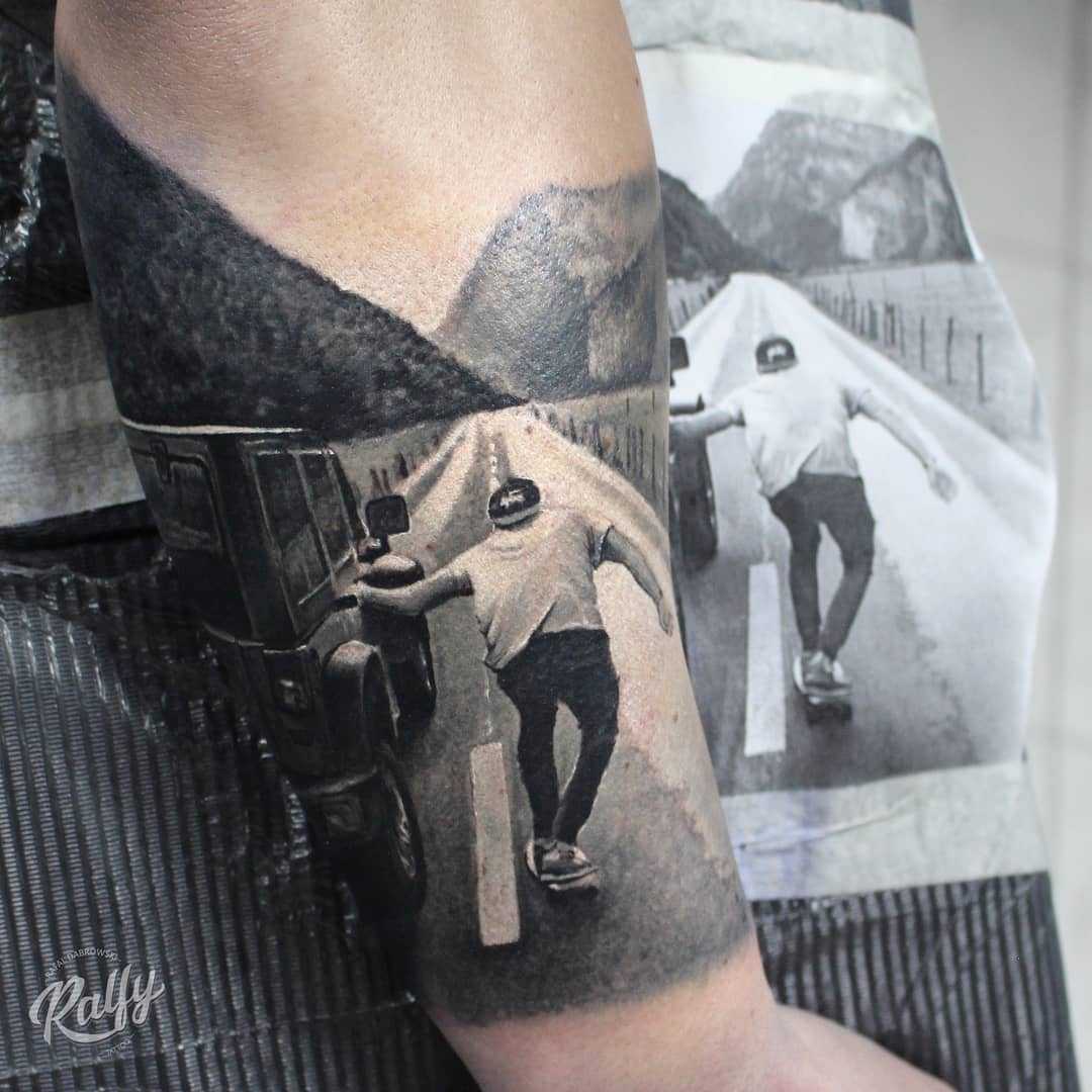 Tattoo artist Rafał Dąbrowski - Ralfy, color and black&grey portrait tattoo realism | United Kingdom 