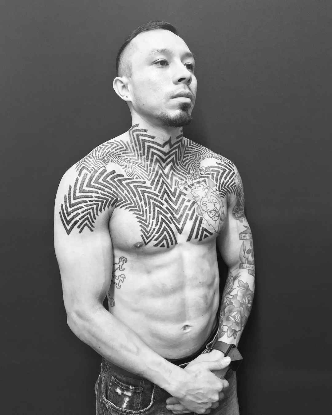 Tattoo artist Matt Black, black ornamental tattoo | USA